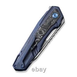 WE Knives Falcaria 23012B-3 Titanium Carbon Fiber 20CV Stainless Pocket Knife