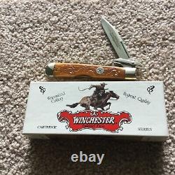 WINCHESTER. 30-30 Cartridge Series 4-3/8 Lockback Folding Knife #W18-190121 H