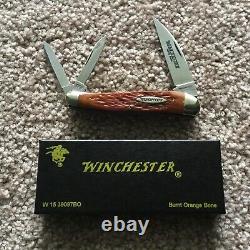 WINCHESTER Serpentine Whittler (3 Blade) 3-5/8 Folding Knife #W15-39097BO (NIB)