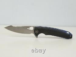 We Knife 810A Yucha Folding Knife, 4 CPM S35VN Steel Blade Blue Ti/Carbon Fiber
