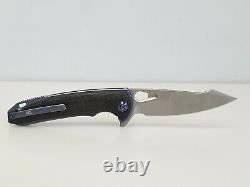 We Knife 810A Yucha Folding Knife, 4 CPM S35VN Steel Blade Blue Ti/Carbon Fiber