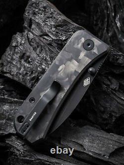 We Knife Co Banter Folding Knife 2.9 CPM-S35VN Steel Blade Carbon Fiber Handle