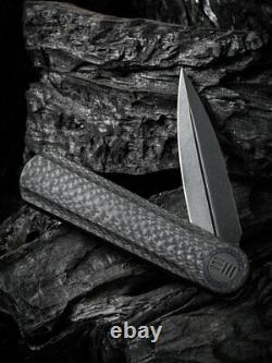We Knife Co Eidolon Folding Knife 2.87 CPM 20CV Steel Blade Carbon Fiber Handle