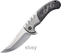 We Knife Curvaceous Framelock Carbon Fiber/Titanium Folding 20CV Knife