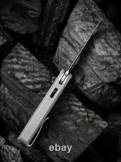 We Knife Eidolon Liner Folding Knife 2.87 CPM 220CV Steel Blade Gray G10 Handle