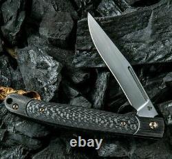 We Knife Gentry Folding Knife 3.25 CPM S35VN Steel Blade Titanium/Carbon Fiber