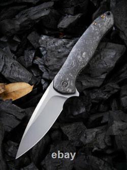 We Knife Kitefin Folding Knife 3.25 CPM S35VN Steel Blade Carbon Fiber/Titanium