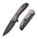 We Knife Saakshi Folding Knife 3.25 Cpm-20cv Steel Blade Carbon Fiber Handle