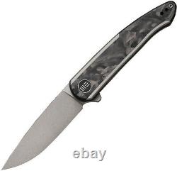 We Knife Smooth Sentinel Framelock Titanium/Carbon Fiber Folding Knife 200431