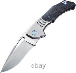 We Knife Stixx Folding Knife 3.5 Bohler M390 Steel Blade Titanium/Carbon Fiber
