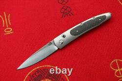 William Henry Gent-ac B30 Folding Knife M390 blade Titanium Carbon Fiber handle