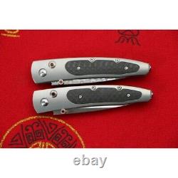William Henry Gent-ac B30 Folding Knife M390 blade Titanium Carbon Fiber handle