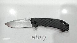 Zero Tolerance 0566CF ZT Hinderer Carbon Fiber Handle ELMAX Blade Folding Knife