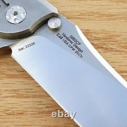 Zero Tolerance Hinderer Folding Knife 3.5 CPM-20CV Steel Blade Carbon F Handle