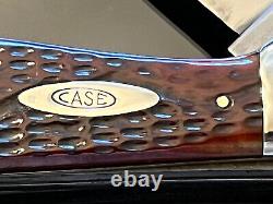 1940-1950 Cas XX 6265sab Chasseur Pliant Red Worm Groove Premier Modèle Lames Utilisées