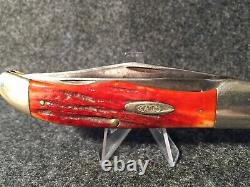 1940-64 Cas XX 6265 Folding Hunter 2ème Cut Redbone Folding Knife Worm Grooves