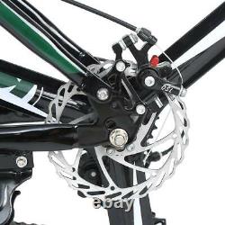 21 Speed 26 Inch Full Suspension Folding Mountain Bike Bicycle Green Vtt Bikes