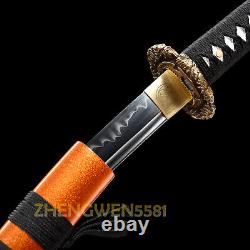 22japanais Wakizashi Clay Tempered Polded T10 Steel Katana Samurai Sharp Sword