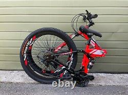 26suspension Complète Vélo De Montagne Pliant 21 Speed Carbon Steel Vélo Homme Mtb