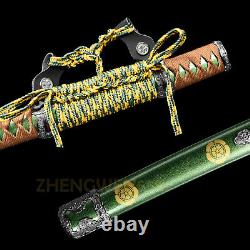 40''handmade Japonais Tachi Katana Clay Tempered Polded T10 Samurai Sword Sharp