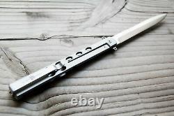 Al Mar Slimline Ultralight Quicksilver Couteau Pliant D2 Acier/titanium Amk4046