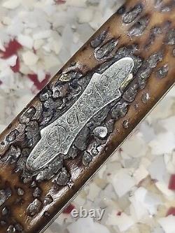 Ancien Couteau à 3 lames Schrade Cut Co. avec Clé à Gaz (Configuration Insolite)