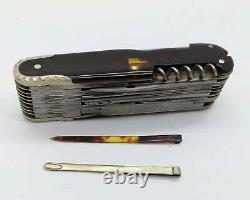 Antique 23+2 Blade Bohemian Franz Frenzel Fine Pocket Multiblade Pliant Couteau