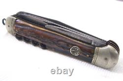 Antique Vintage Large 5 1/8 H. Boker & Co Solingen Poche Pliante Knife Hunting