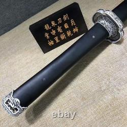 Artisanat Japonais Sharp Plié Acier Au Carbone Samurai Katana Sword Sabre Full Tang