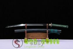Authentic Handmade Samurai Sword Japon Katana Clay Tempered Polded Steel Sharp
