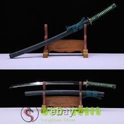 Authentic Handmade Samurai Sword Japon Katana Clay Tempered Polded Steel Sharp