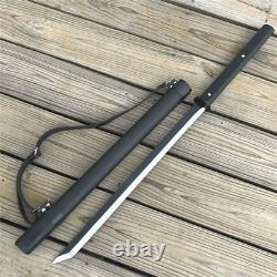 Black Folded Steel Japanese Samurai Sword Katana Full Tang Handmade Blade Sharp