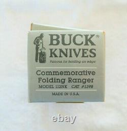 Buck 112 Ranger 25th Anniversary Couteau 1986 Début Millésime 112nk Commemerative