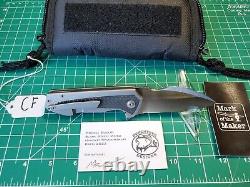 Burchtree Bladeworks Euclid avec manche en titane/CF et couteau de poche pliant M390