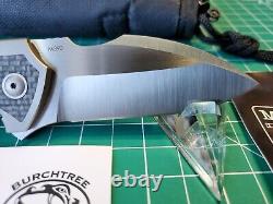 Burchtree Bladeworks Euclid avec manche en titane/CF et couteau de poche pliant M390