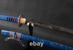 Clay Tempered Polded T10 Katana Dragon Sculpté Japonais Samurai Razor Sharp Sword