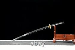 Clay Tempered Polded T10 Katana Japonais Samurai Sharp Sword Real Hamon