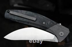 Couteau D'usine Mkad Marun Pliant Couteau S90v Lame Titanium Et Fibre De Carbone