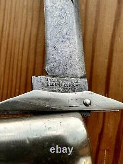 Couteau De Poche Antique Ulster Lockback Pliant Dirk-swing Couteau De Poche Cocobolo