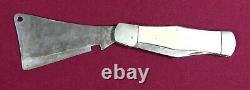 Couteau Pliant Ultra Rare Colonial Vintage Cleaver 2 Lame
