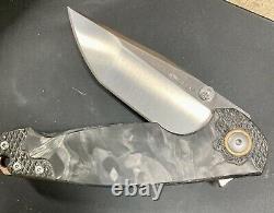Couteau Pliant Viper Katla 3,25 Bohler M390 Poignée De Fibre De Carbone Marbrée En Acier