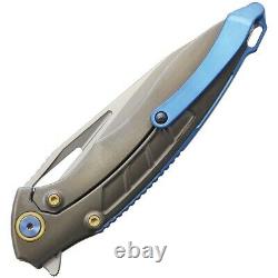Couteau Rike Couteau Pliant 4 M390 Lame D'acier Titanium / Poignée De Fibre De Carbone