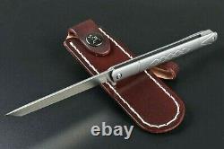 Couteau Tanto Mini Katana Pliant Pocket Hunting Survival Tactical Titanium Poignée