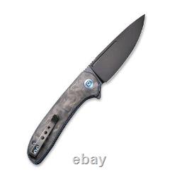 Couteau WE Knife Saakshi Liner Lock 20020C-2 CPM 20CV en fibre de carbone marbrée noire