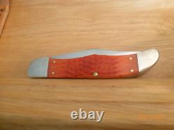 Couteau de chasse pliant large en os rouge foncé de pêche Case XX USA CA31960 en carbone