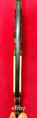 Couteau de combat pliant antique NAVAJA espagnol du XIXe siècle