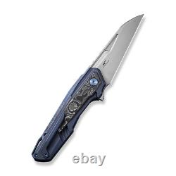 Couteau de poche en titane et fibre de carbone WE Knives Falcaria 23012B-3 en acier inoxydable 20CV