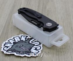 Couteau pliant Andrew Demko AD20.5 Shark Lock 3.2 AUS10 Black DLC / Fibre de carbone