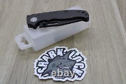 Couteau pliant Andrew Demko AD20.5 Shark Lock 3.2 AUS10 Black DLC / Fibre de carbone