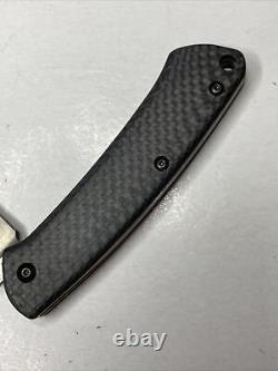 Couteau pliant Benchmade 318-2 Proper Slipjoint avec lame Clip en fibre de carbone de 2,8 pouces en S90V